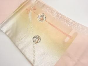 薬玉に毬模様刺繍名古屋帯